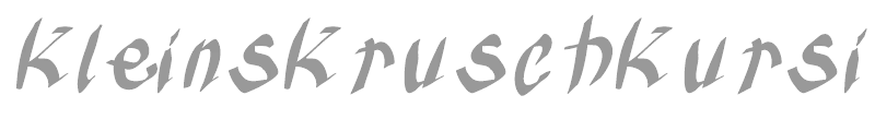 Kleins Krusch Kursiv