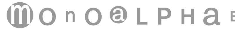 Mono Alphabet Multi Sized