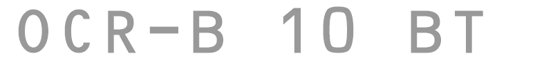 OCR-B 10 BT