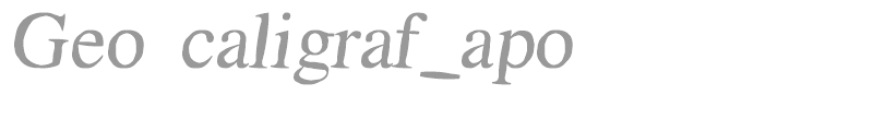 Geo caligraf_apo