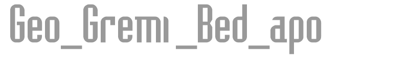 Geo_Gremi _Bed_apo