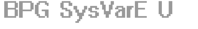 BPG SysVarE U