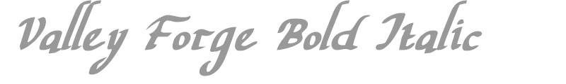 Valley Forge Bold Italic