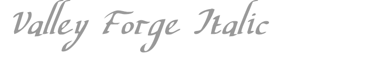 Valley Forge Italic