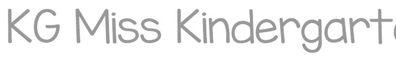 KG Miss Kindergarten