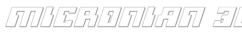 Micronian 3D Italic