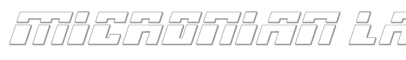 Micronian Laser 3D Italic
