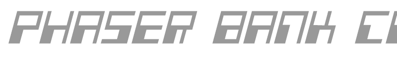 Phaser Bank Condensed Italic