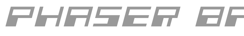 Phaser Bank Expanded Italic