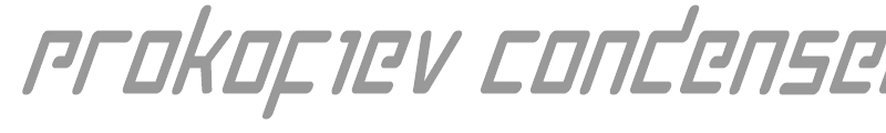 Prokofiev Condensed Italic