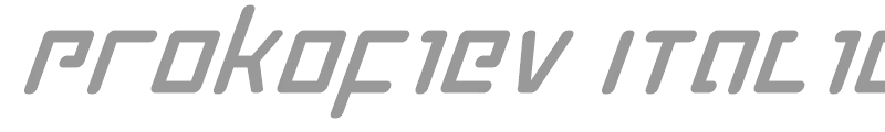 Prokofiev Italic