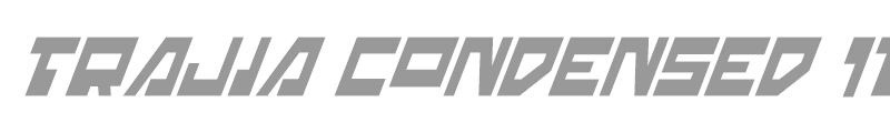 Trajia Condensed Italic