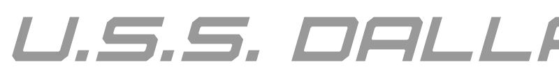 U.S.S. Dallas Light Italic