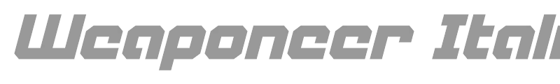 Weaponeer Italic