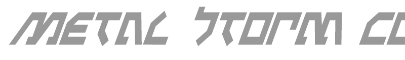 Metal Storm Condensed Italic