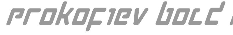Prokofiev Bold Italic