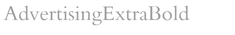 AdvertisingExtraBold