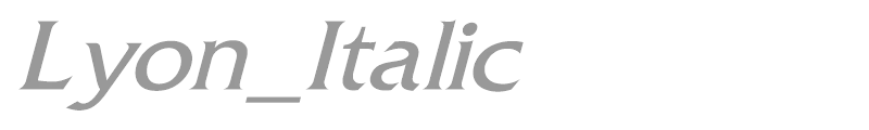 Lyon_Italic