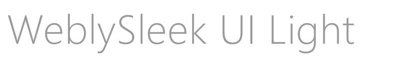 WeblySleek UI Semilight