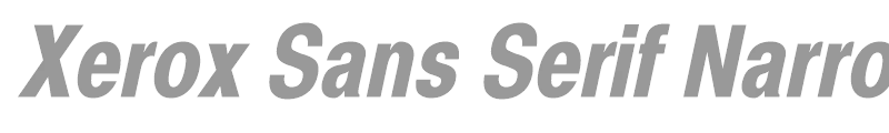 Xerox Sans Serif Narrow