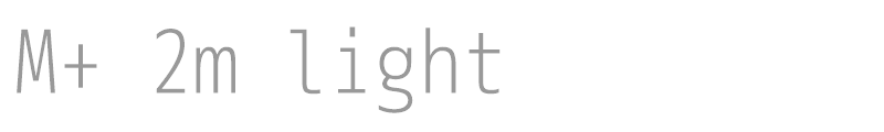 M+ 2m light