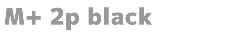 M+ 2p black