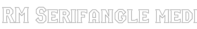 RM Serifangle medium