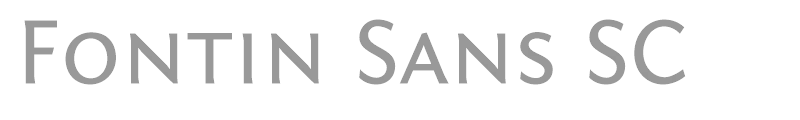 Fontin Sans