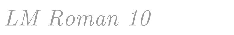 Latin Modern Roman