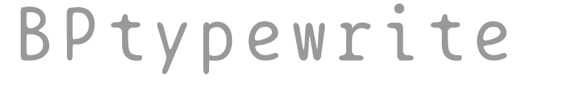 BPtypewrite