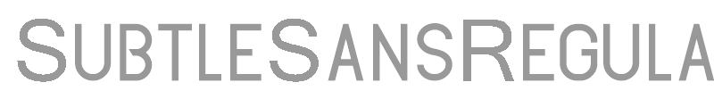 SubtleSansRegular