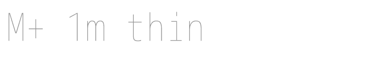 M+ 1m thin