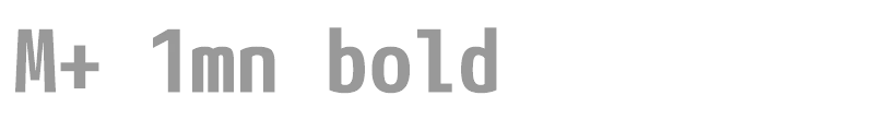 M+ 1mn bold