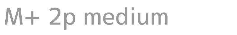 M+ 2p medium