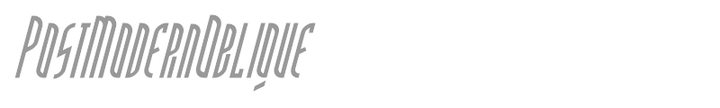 Post Modern Oblique