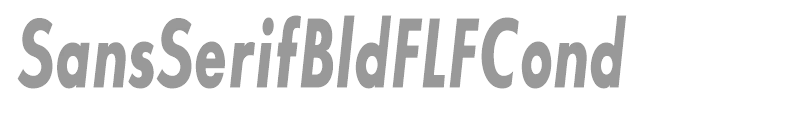 SansSerifBldFLFCond