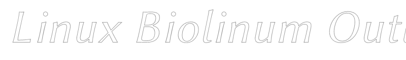 Linux Biolinum Slanted