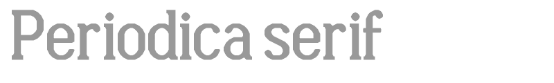 Periodica serif