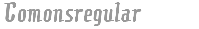 Comonsregular
