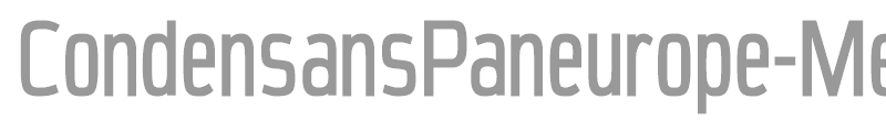 CondensansPaneurope
