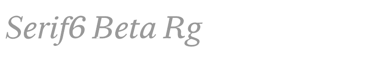 Serif6 Beta