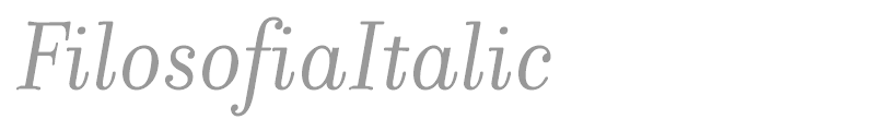 FilosofiaItalic