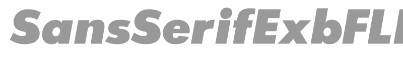 SansSerifExbFLF