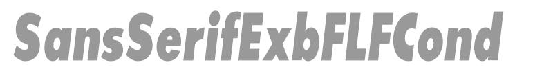 SansSerifExbFLFCond