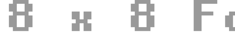 8 x 8 Font
