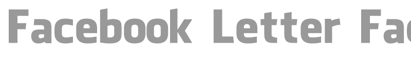 Facebook Letter Faces