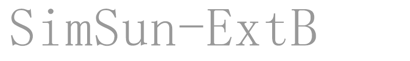 SimSun-ExtB