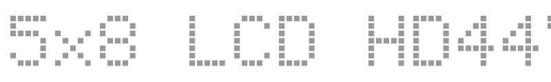 5x8 LCD HD44780U A02