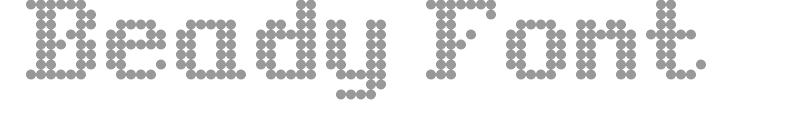 Beady Font