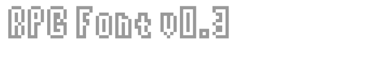 RPG Font v0.3